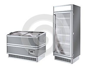 Two commercial refrigerator