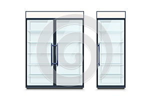 Two commercial refrigerators