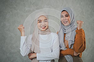 Two confident Islamic business women