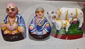 Two couple Toys in Golu Festivel India photo