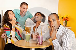 Two Couples Dining Out