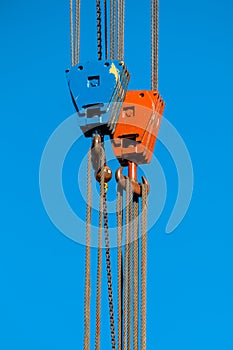 Two Crane Lifting Hooks