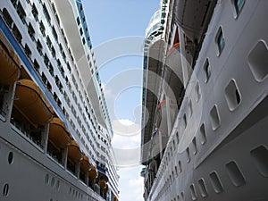 Between Two Cruise Ships