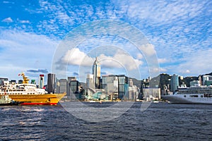 Two Cruises in Victoria Harbor of Hong Kong