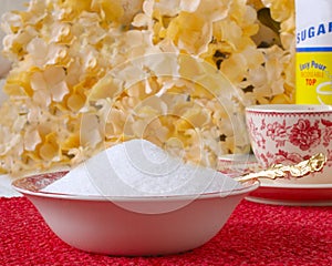 Two Cups Of Sugar in the Bowl