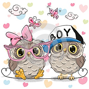 Two Cute Owls photo