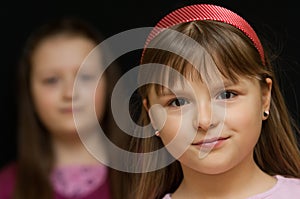 Two cute young girls