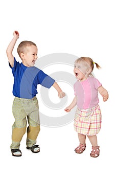 Two dancing child