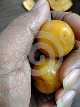 The two dates are occurring on the hand