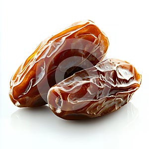 Two dates on a white background