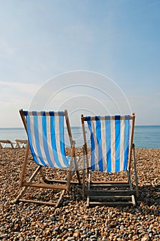 Two deckchairs photo