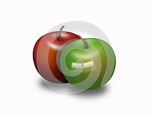 Two delicious apples