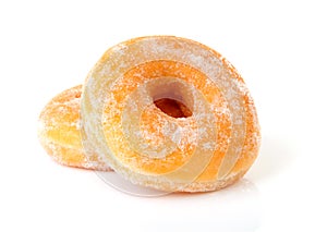 Two delicious sugared donuts