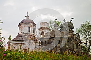 Two destroyed orthodox churches