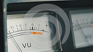 Two Dial Indicators Gauge Signal Level Meter