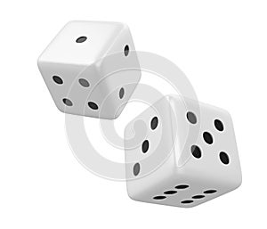 Two Dices Isolated