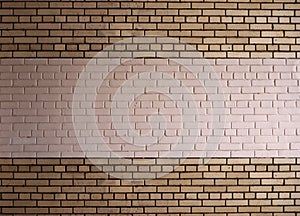 Two different color pattern brick wall background texture