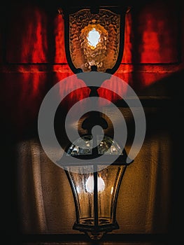 two different lights in one photo