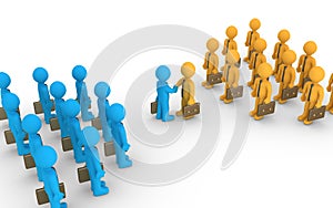 Two different teams agreement