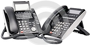 Two digital telephone sets