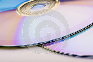 Cd dvd isolated on white