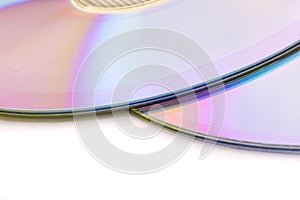 Cd dvd isolated on white