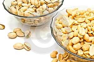 Two dish with yummy nuts photo