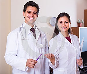 Two doctors in private clinic