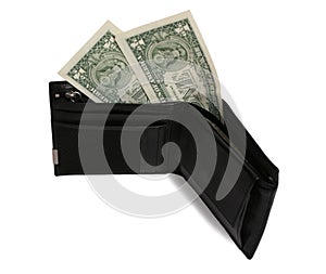 Two dollars in wallet