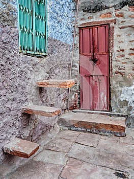 Two Doors With Steps photo