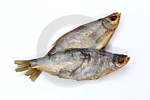 Two dried bream fishes