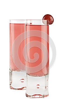 Two drinks side by side