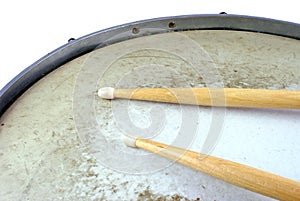 Two drum sticks