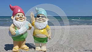 Two dwarfs seaside photo