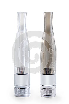 Two e-cigs clearomizers