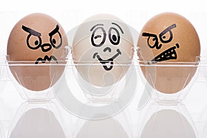Two egg characters