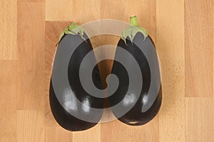 Two eggplants