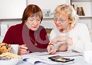 Two elderly women faced financials troubles