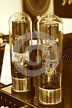 Two electronic Vacuum tube amplifier.