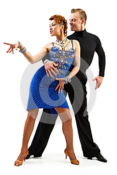 Two elegance dancers.