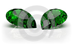 Two emeralds