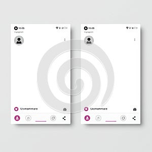 Two blank chat bubbles on a white background