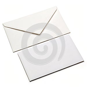Pair of envelopes isolated on transparent background