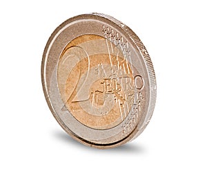 Two euro coin photo