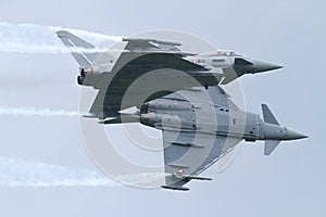 Two Eurofighters - Airobatics photo