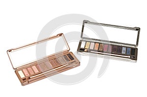 Two eye shadow cosmetic palette kits