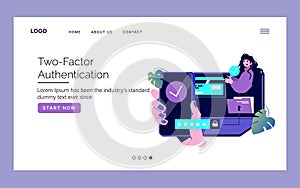 Two-Factor Authentication Vector Illustration