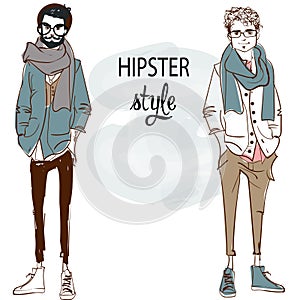 Two fashion hipsters