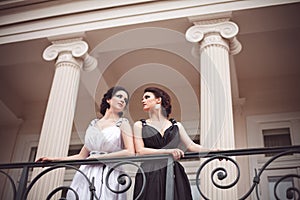 Two fashion ladies photo