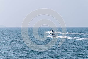 Two fast boat (Speed boat) in the sea